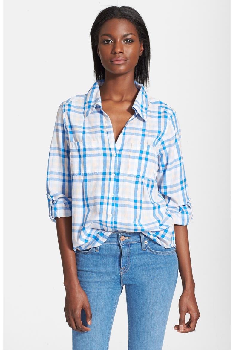 'Cartel' Check Cotton Shirt, Main, color, OASIS