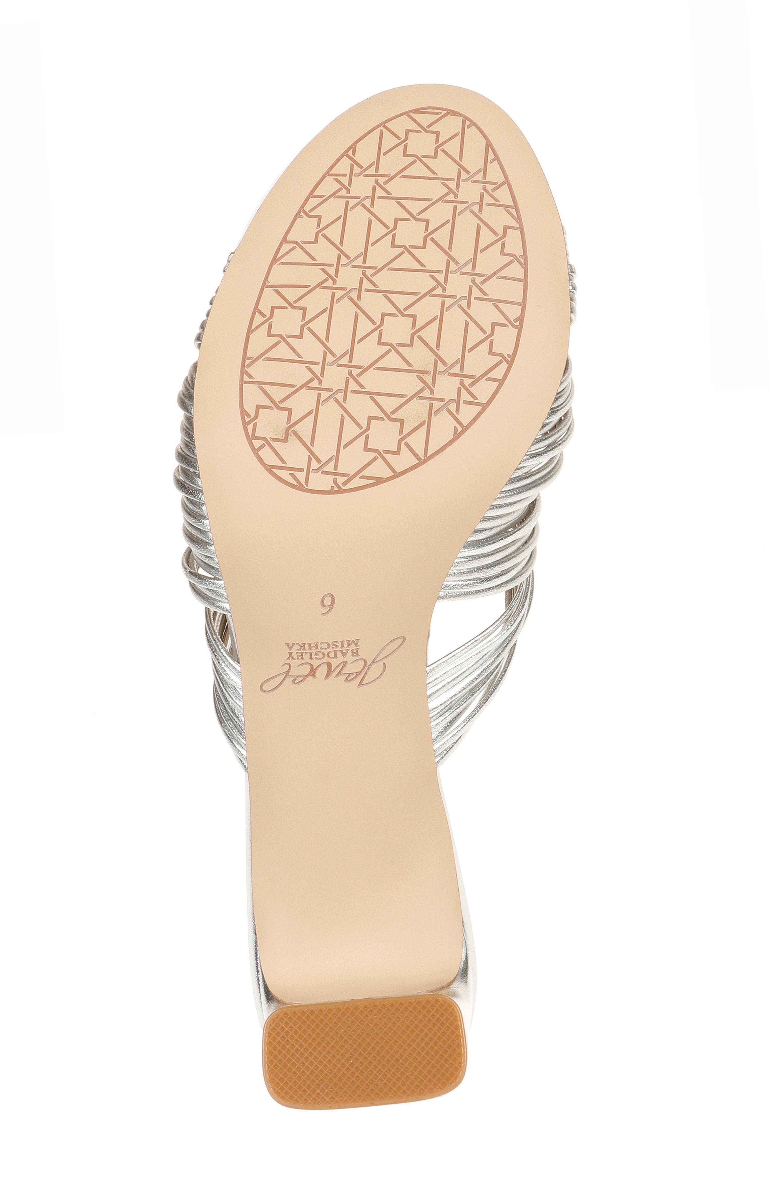 Jewel Badgley Mischka Cheryl Knotted Slide Sandal, Alternate, color, 