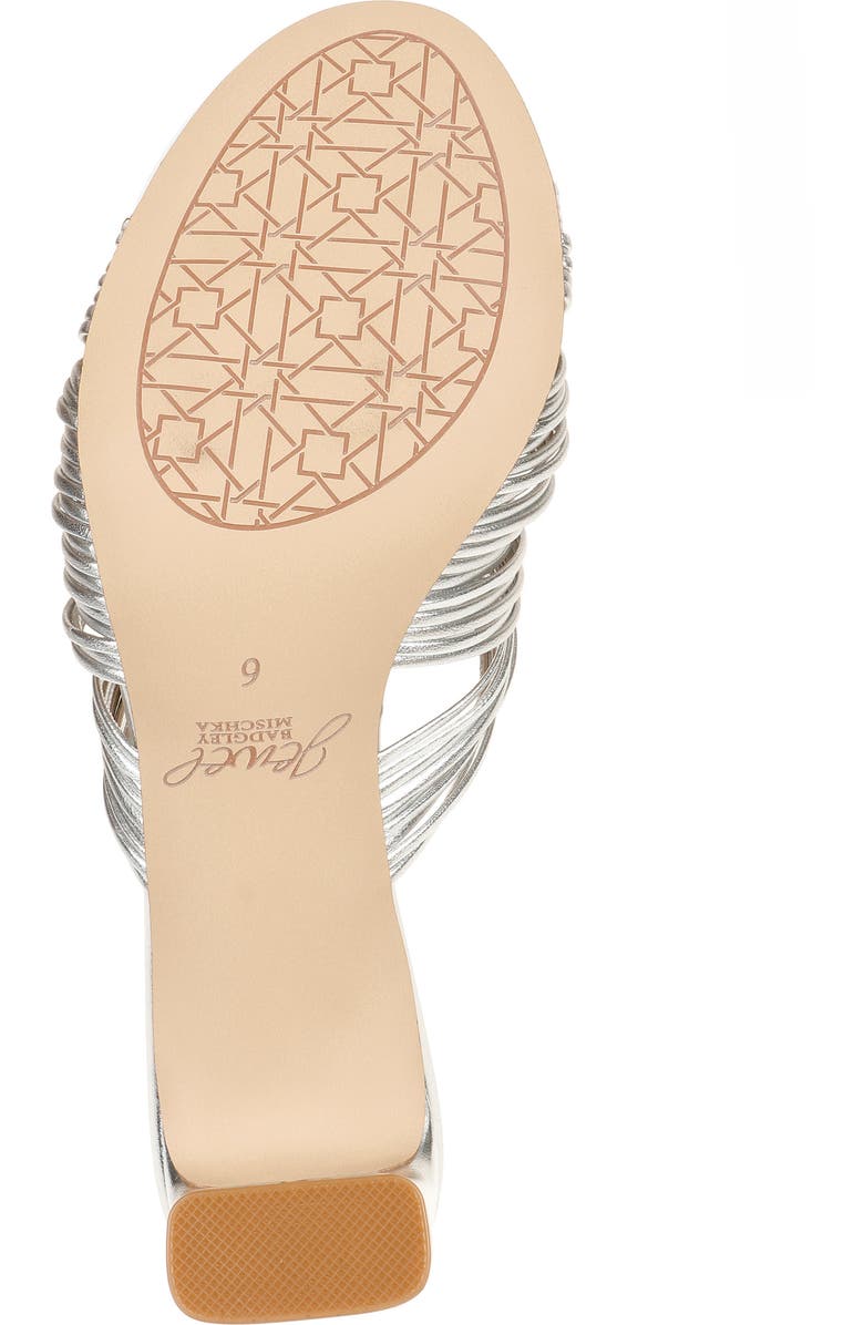 Jewel Badgley Mischka Cheryl Knotted Slide Sandal, Alternate, color,