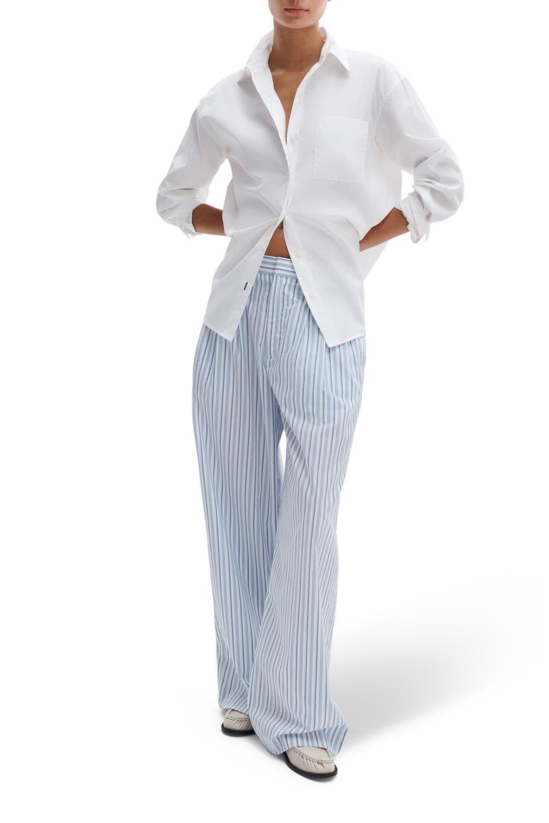 Chappell Stripe Cotton Poplin Pants, Alternate, color, BABY BLUE STRIPE