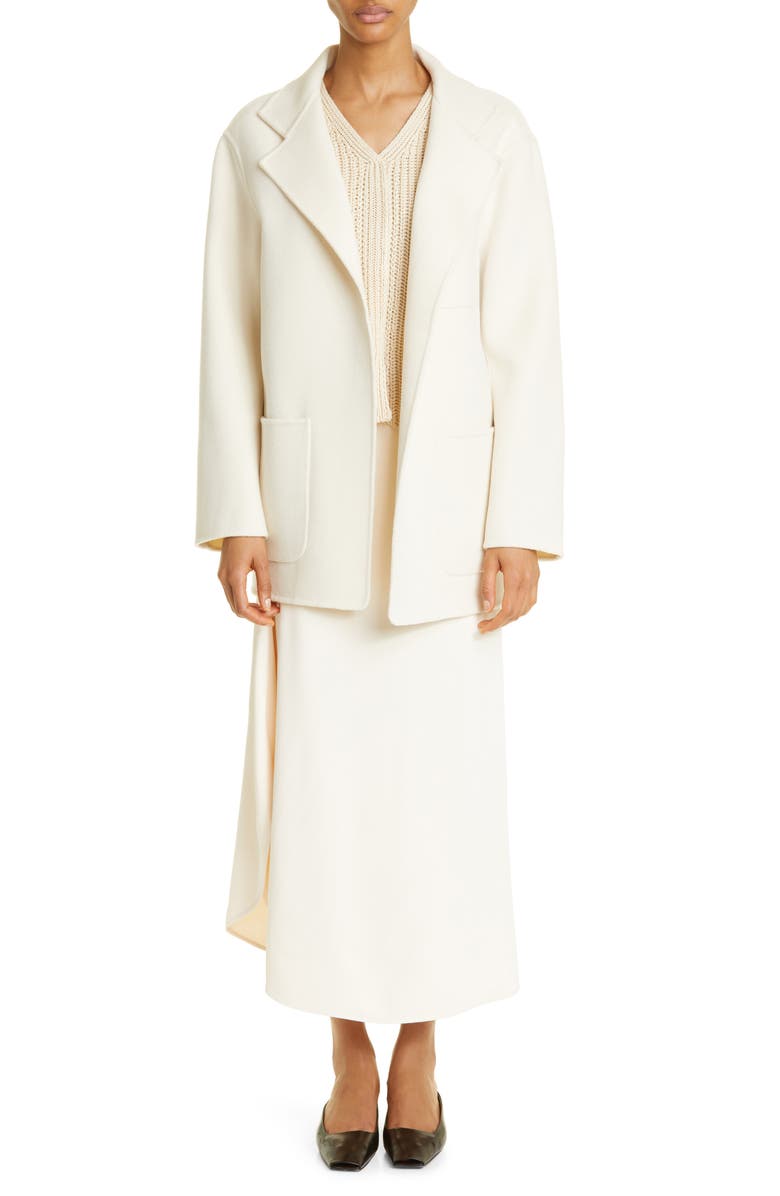 TOTEME Patch Pocket Wool Double Face Jacket, Alternate, color, 