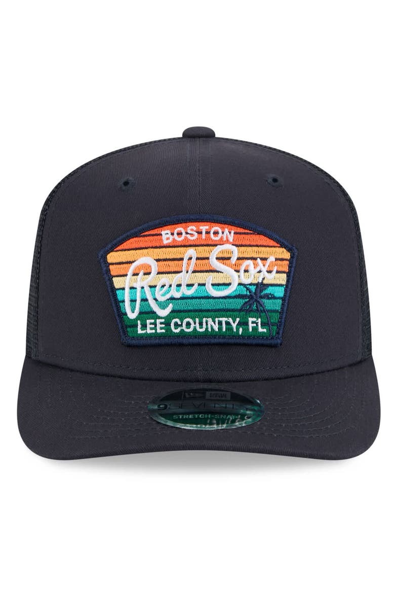 New Era Men's New Era  Navy Boston Red Sox 2025 Spring Training 9SEVENTY Stretch-Snap Trucker Hat, Alternate, color, 
