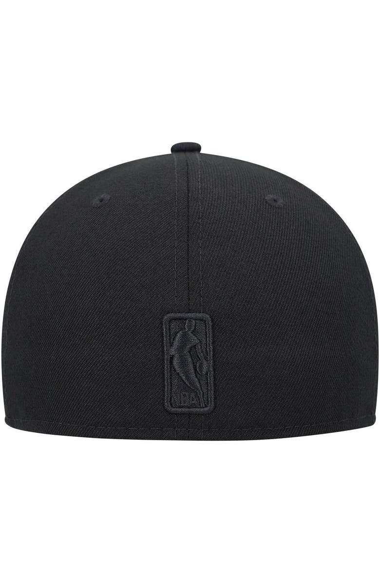New Era Men's New Era Boston Celtics Black on Black Tonal Flag 59FIFTY Fitted Hat, Alternate, color, 