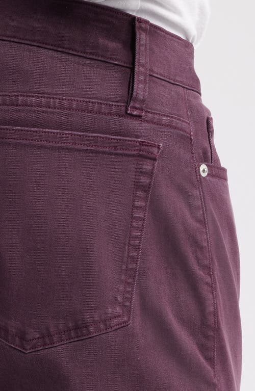 Frame L'homme Slim Fit Five-pocket Twill Pants In Purple
