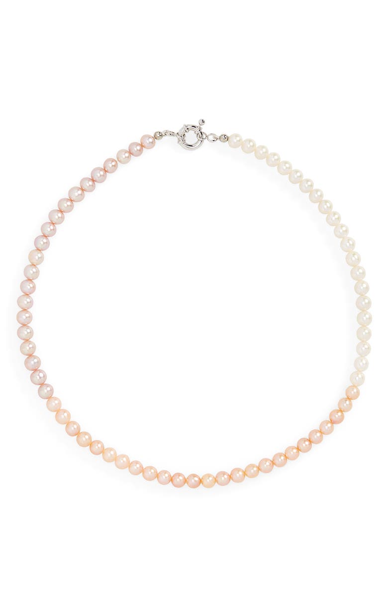 POLITE WORLDWIDE Gradient Freshwater Pearl Necklace, Main, color,