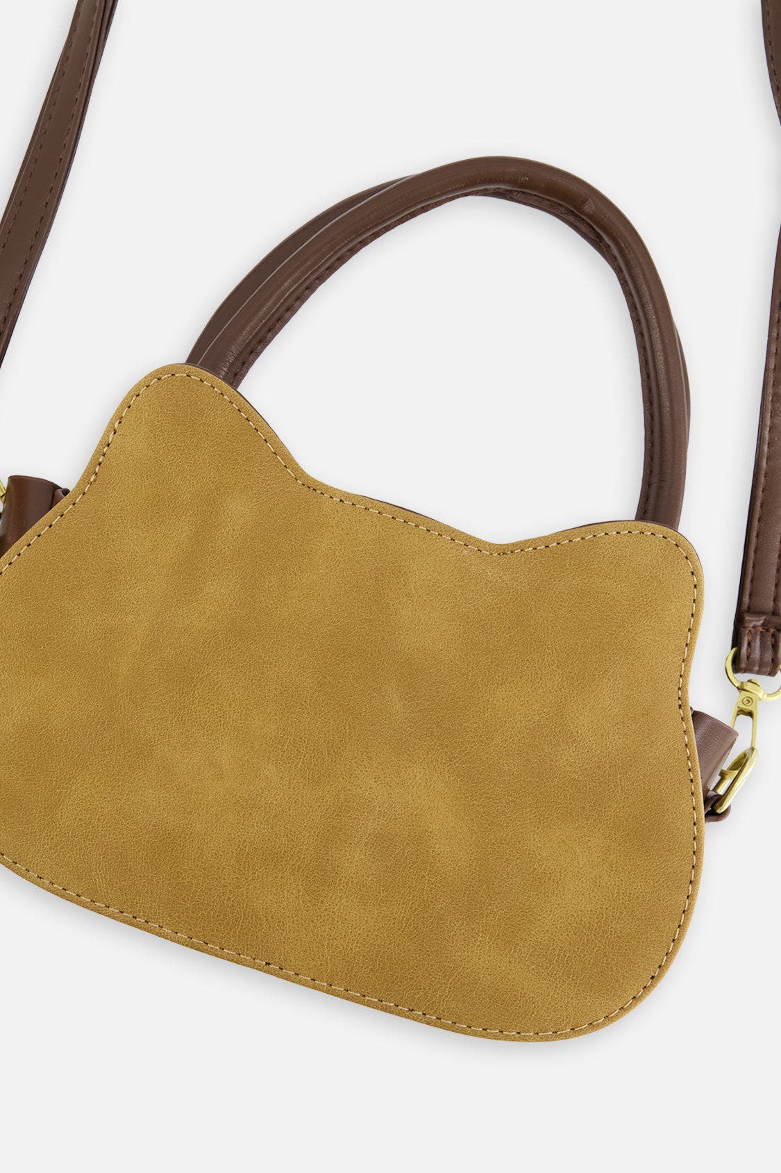 Cat Ear Top Handle Adjustable Strap Bag, Alternate, color, Beige