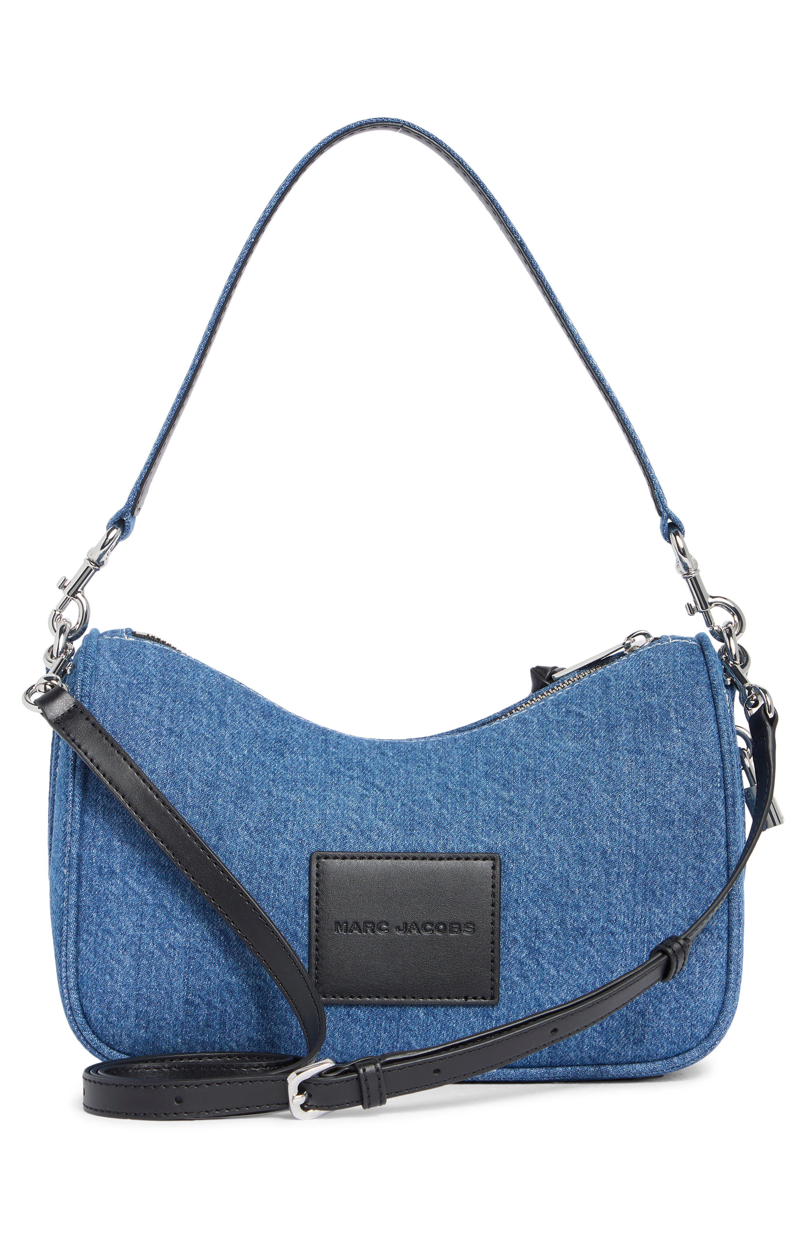 Denim Sequin Daisy Drifter Convertible Shoulder Bag (Women