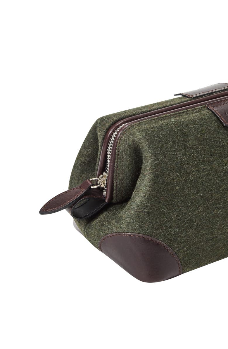 Robert Talbott SIMPSON LODEN DOPP KIT, Alternate, color, Green