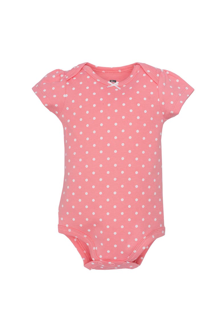 5Pk of Gentle Cotton One-Pieces, Alternate, color, Cheerful Floral Mini