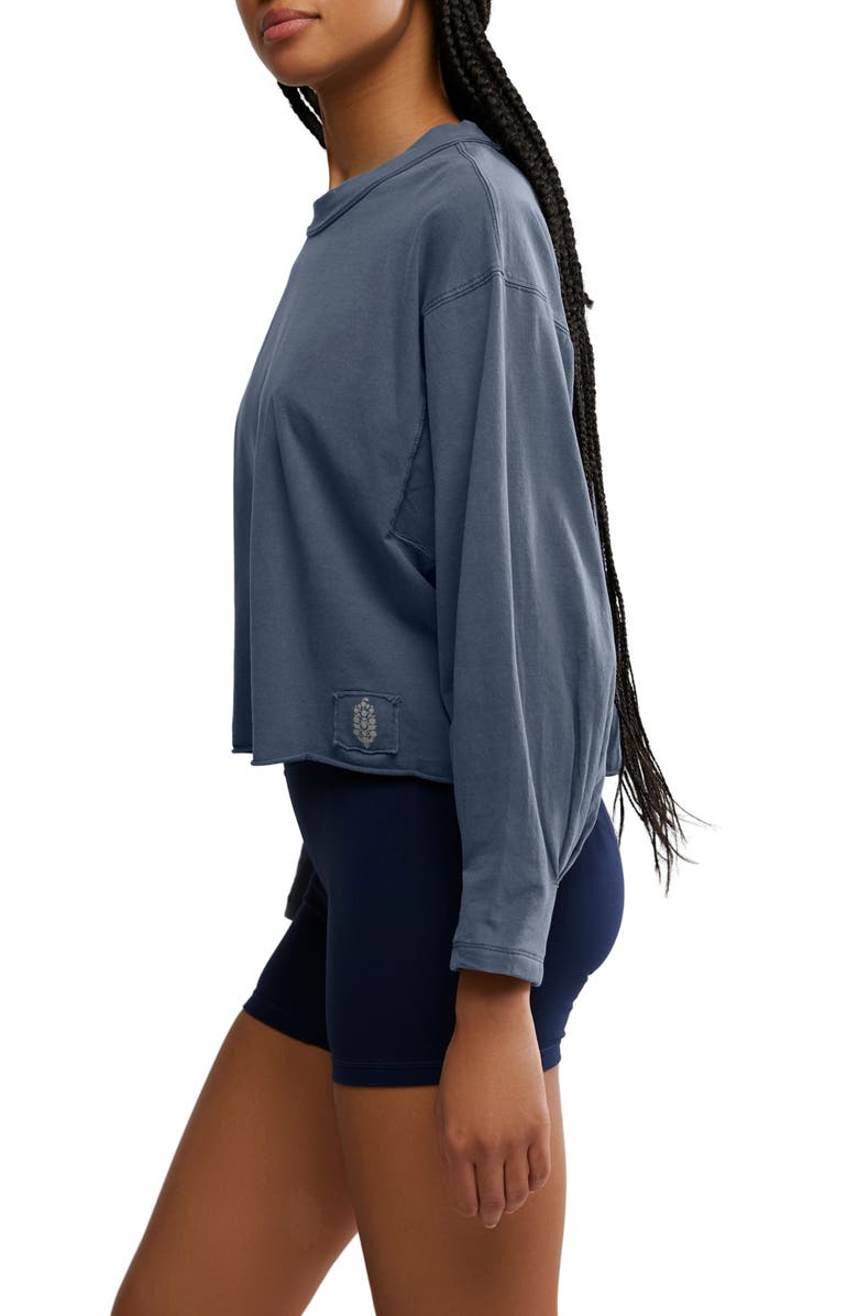 Free People FP Movement Inspire Pullover, Alternate, color, Midnight Navy