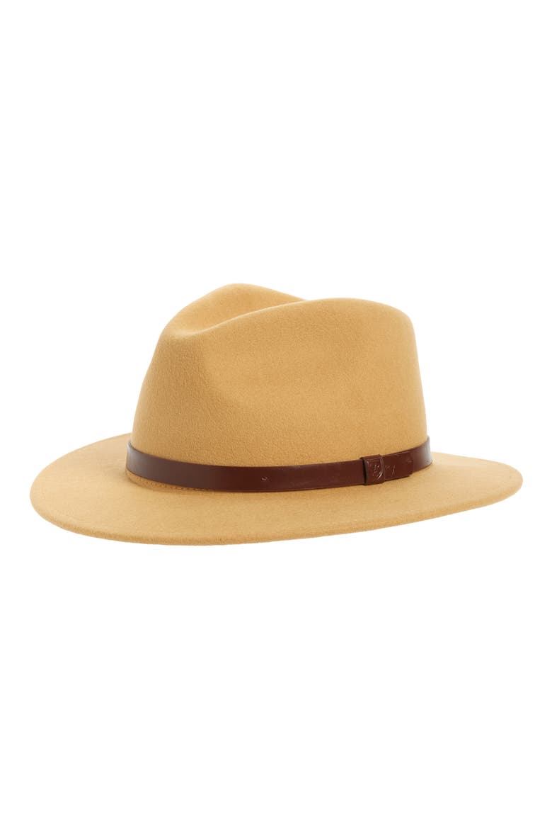 Messer Wool Fedora, Main, color, HONEY