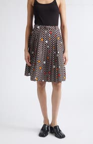 MM6 Maison Margiela Print Belted Skirt