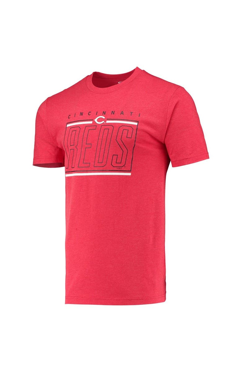 CONCEPTS SPORT Men's Concepts Sport Black/Red Cincinnati Reds Meter T-Shirt and Shorts Sleep Set, Alternate, color,