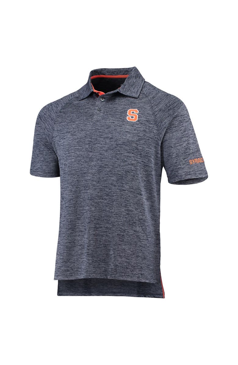 COLOSSEUM Men's Colosseum Heathered Navy Syracuse Orange Down Swing Polo, Alternate, color, Heather Navy