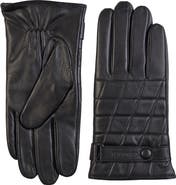 Bruno Magli Touch Tech Cashmere Lined Leather Gloves