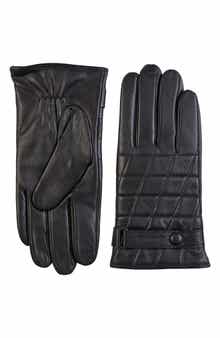 Bruno Magli Touch Tech Cashmere Lined Leather Gloves