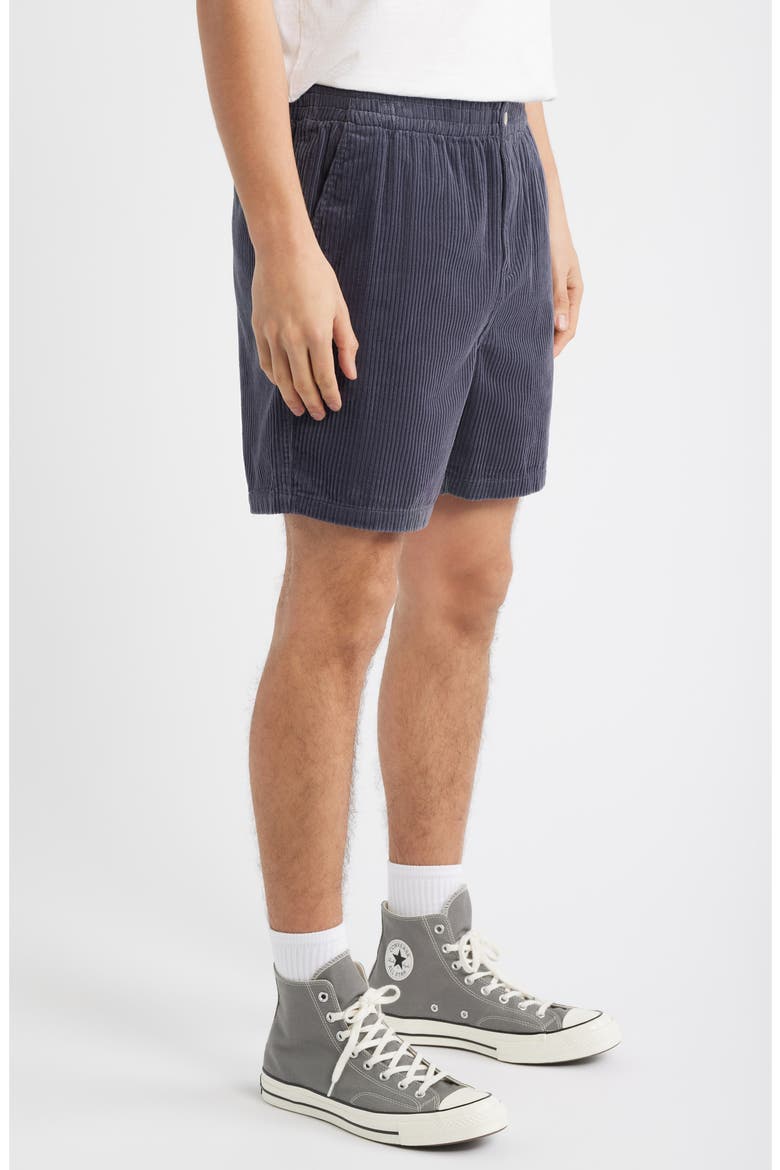 Capitan Corduroy Beach Shorts, Alternate, color, DARK CHARCOAL