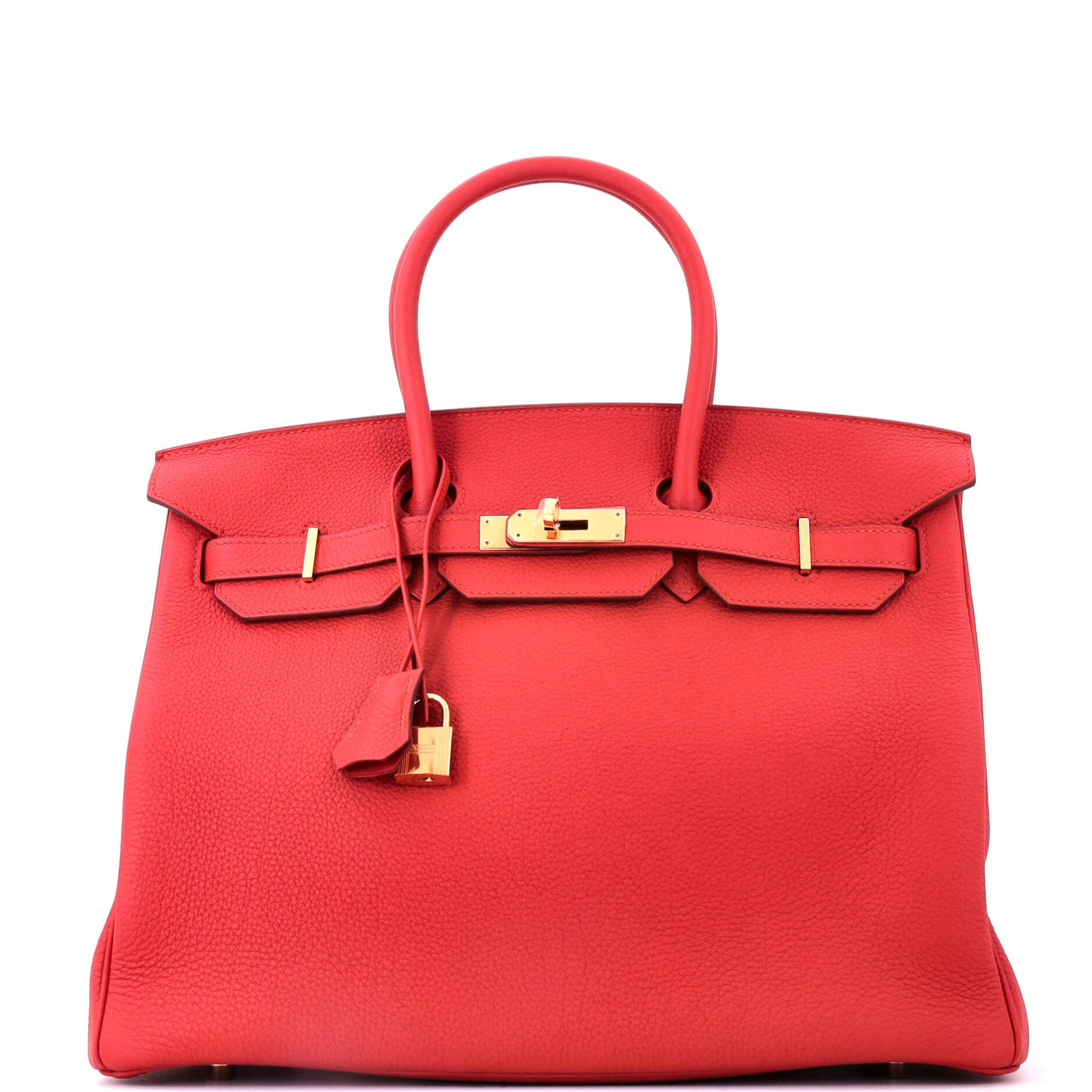 Birkin Handbag Red Togo with Gold Hardware 35, Main, color, Red