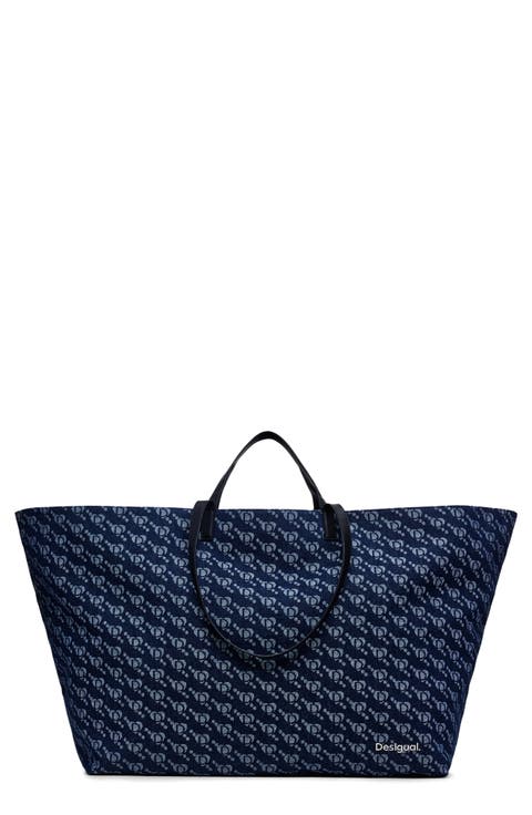 Arco Logo Denim Shopper Tote