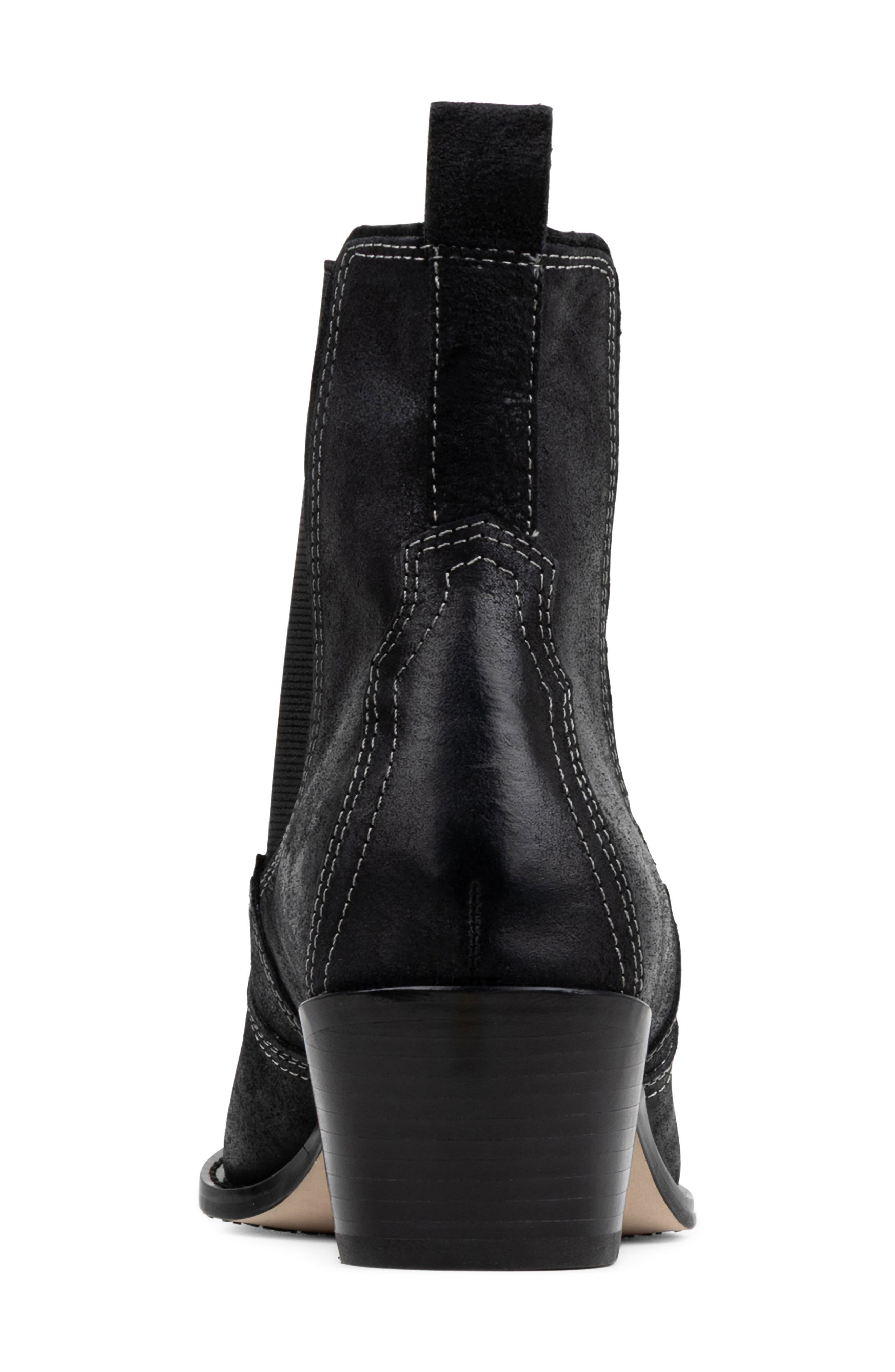 WESTERN BOOTIE- SP, Alternate, color, BLACK