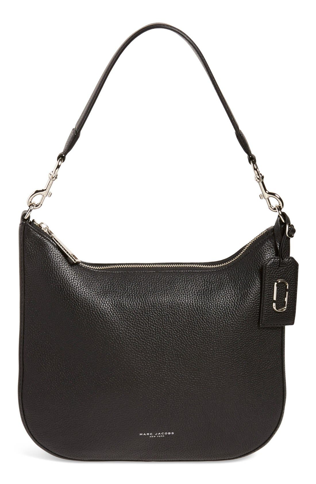 Marc Jacobs 'Gotham' Pebbled Leather Hobo Bag, Main, color, 