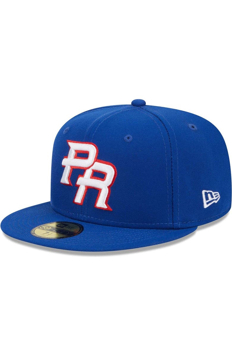 New Era Men's New Era Blue Puerto Rico Baseball 2023 World Baseball Classic 59FIFTY Fitted Hat, Alternate, color,