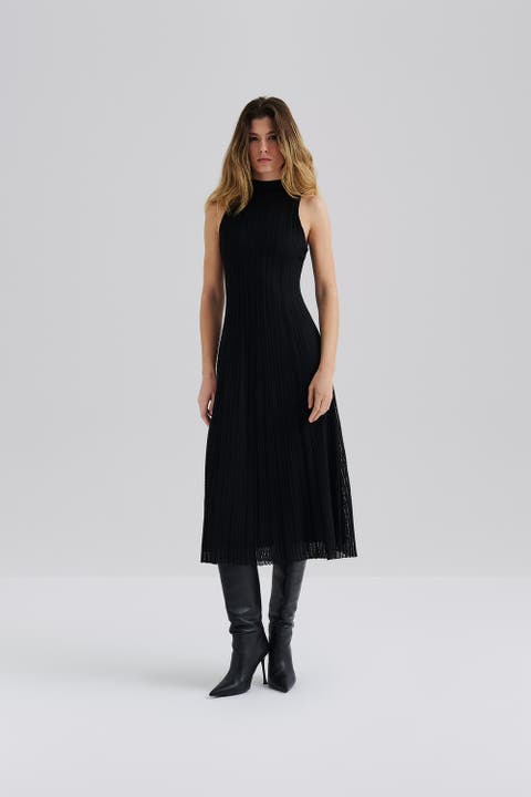 Nessa Halterneck Knitted Midi Dress