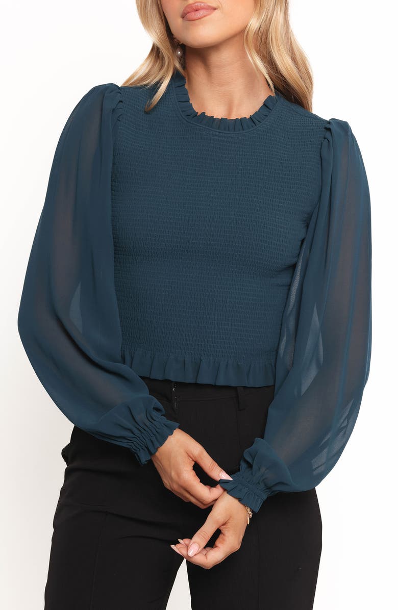 Petal & Pup Aranha Long Sleeve Top, Alternate, color, Dark Blue