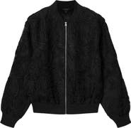 AllSaints Jade Embroidered Bomber Jacket