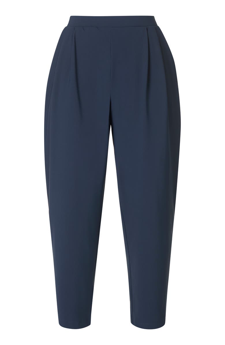 Sweaty Betty Explorer Crop Barrel Leg Pants, Alternate, color, Navy Blue