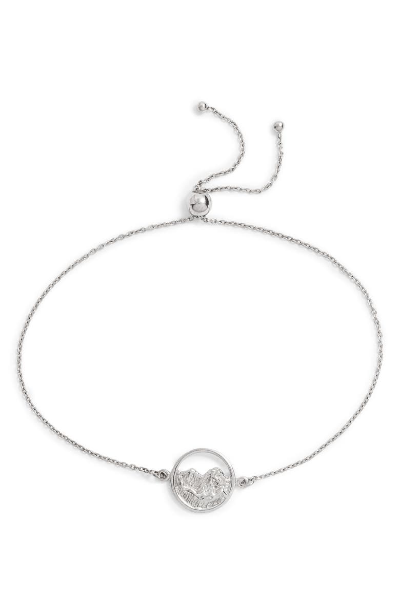 Sterling Forever Moving Mountains Slider Bracelet, Main, color, 