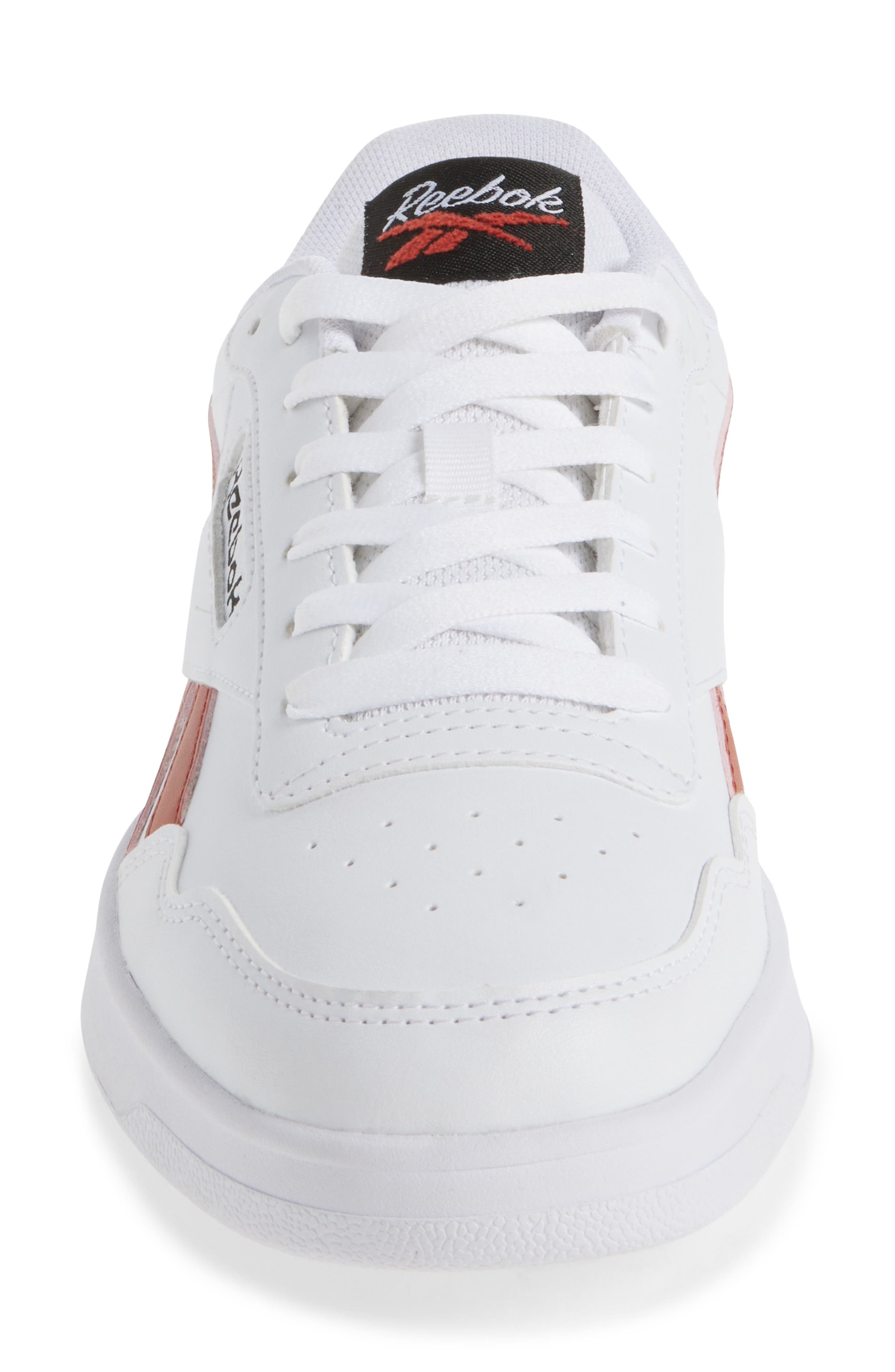 Reebok Court Advance Clip Sneaker, Alternate, color, White/ Brickred/ Black