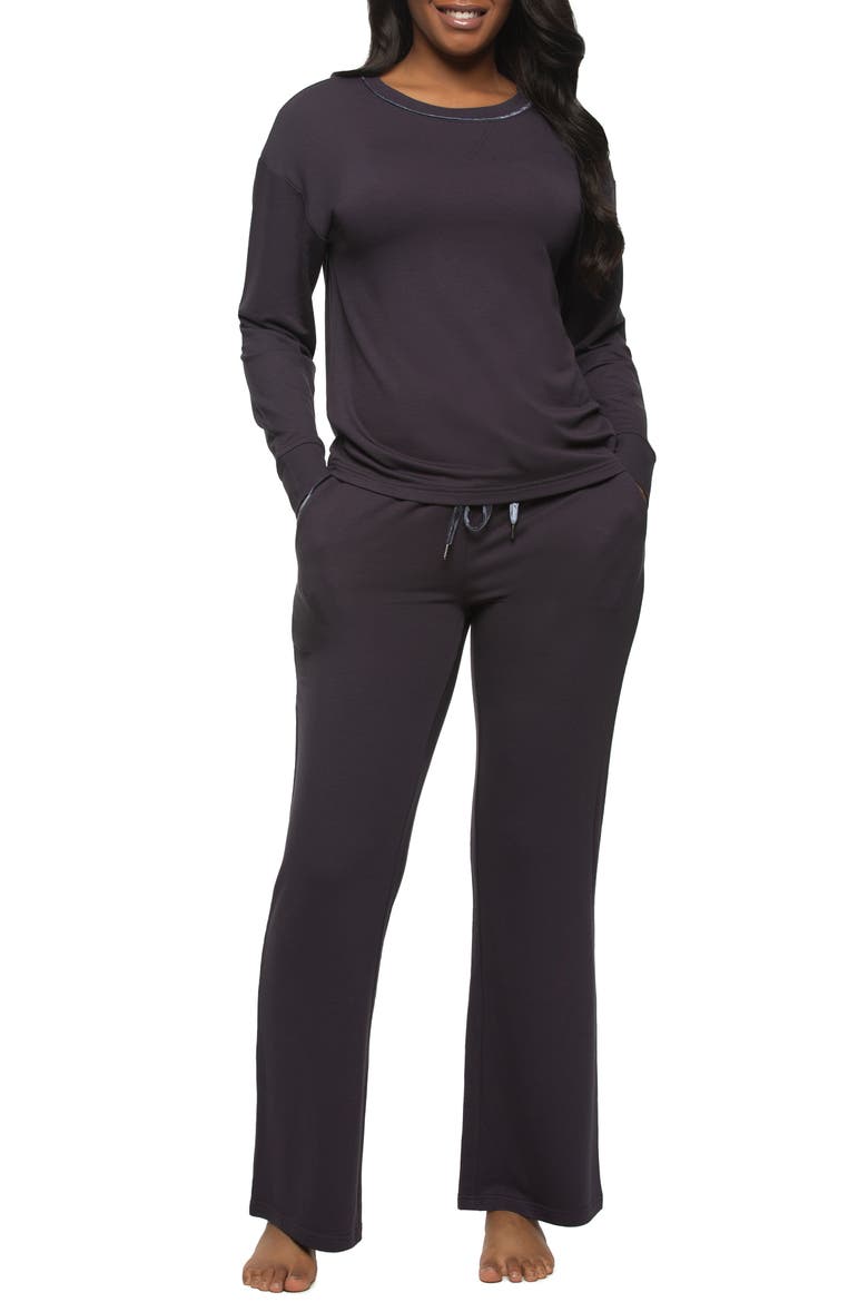 Aria Long Sleeve Knit Pajamas, Main, color, PARISIAN NIGHT