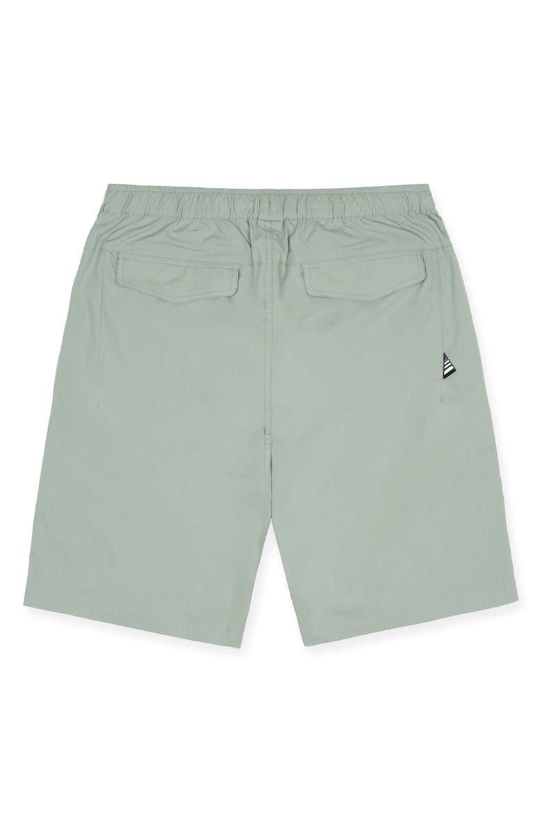 PAPER PLANES Cotton Blend Utility Shorts, Alternate, color, Sage