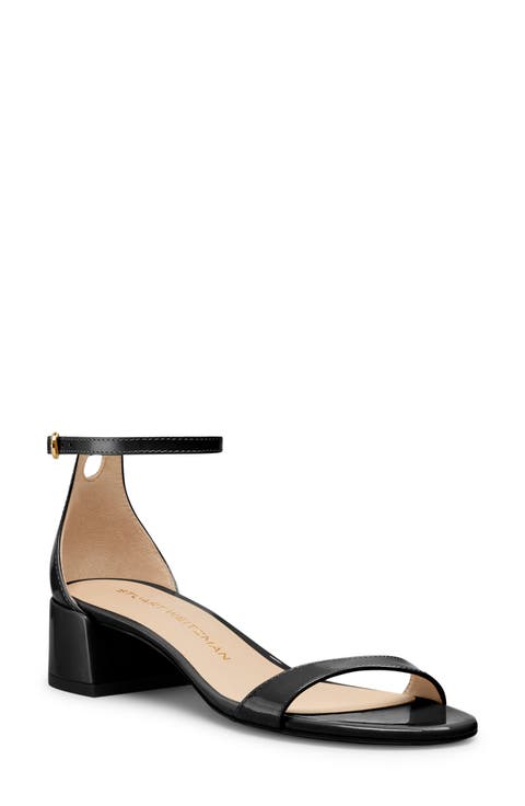 STUART WEITZMAN ロウラントリフトオハサニ フツ S6556SUS HNT NEARLYNUDE HIGHSHINE SANDAL in SILVER for Women | Stuart