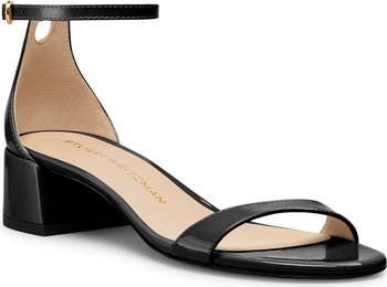 ＊Stuart Weitzman＊ NUDISTCURVE 35 BLOCK SANDAL Nudistcurve 35 Block-Heel Suede Sandal | Stuart Weitzman
