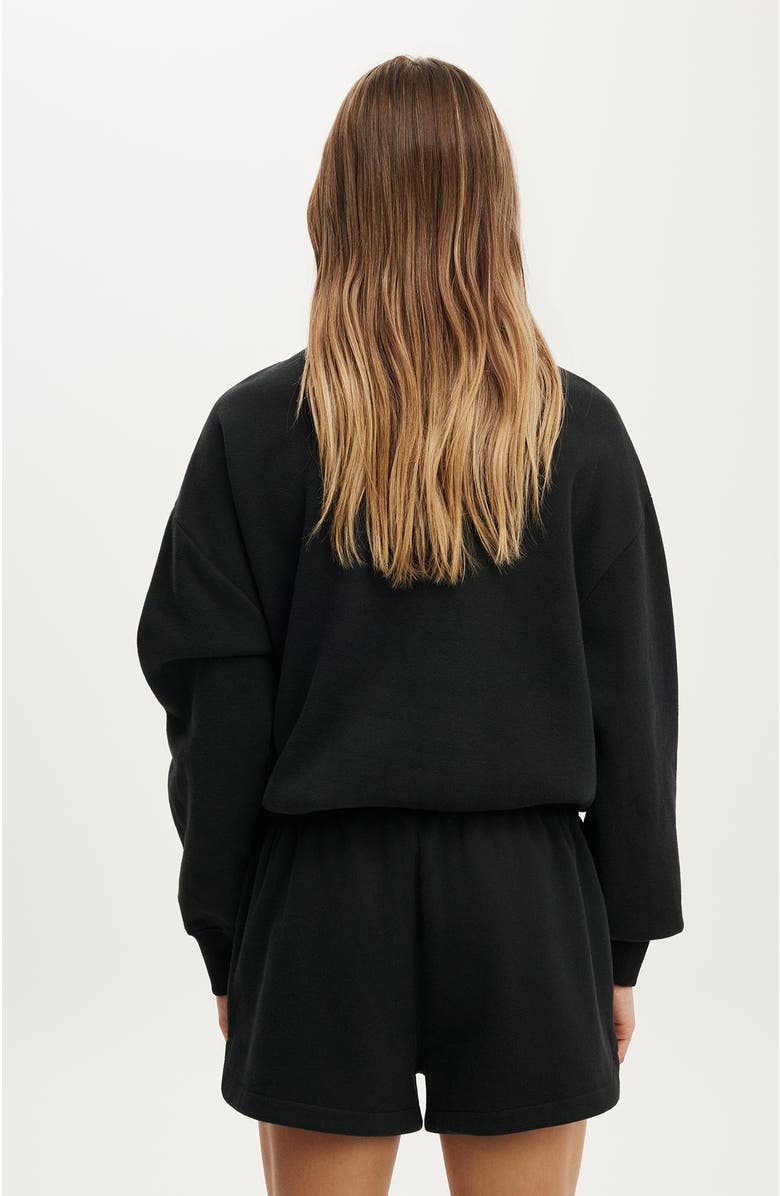 COTTON ON BODY Women's Active Plush Classic Mini Short, Alternate, color, Black