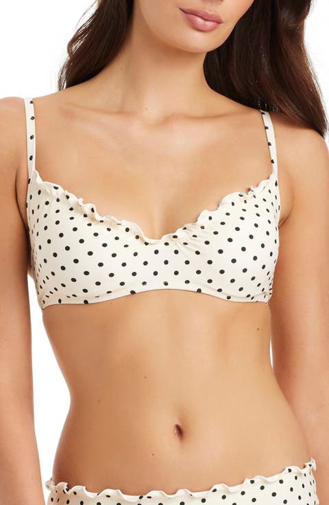 Polka Dot Bikini Top