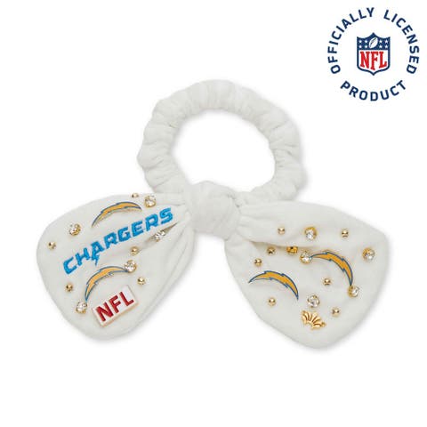 La Chargers Bow Scrunchie