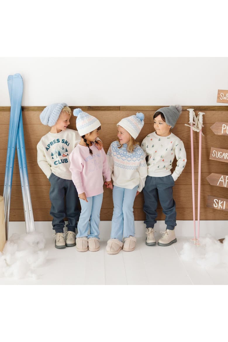 Ski Day Sweatshirt (toddler, Little Kid & Big Kid), Alternate, color, Ivory