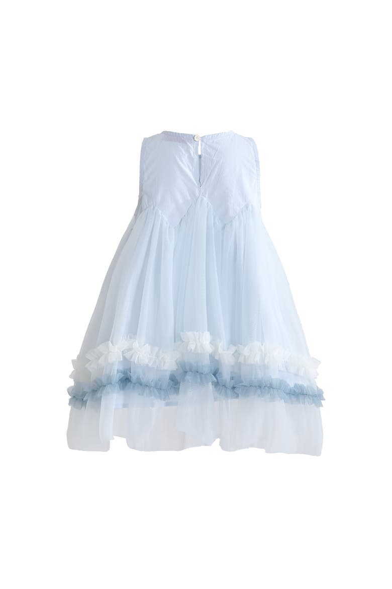 Rosabella Ruffle Tulle Dress, Alternate, color, Blue