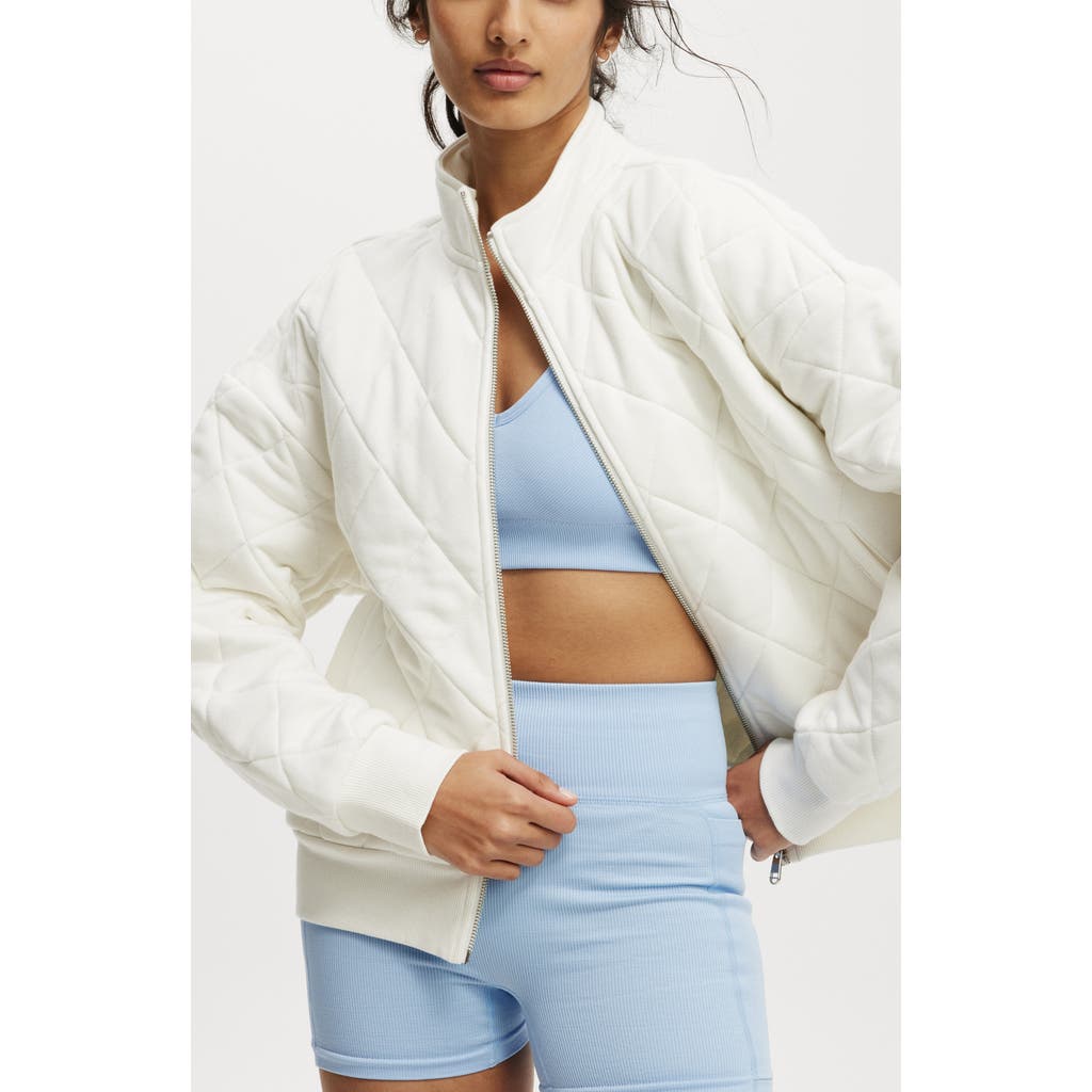 COTTON ON BODY COTTON ON BODY ACTIVE QUILTED ZIP THROUGH