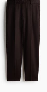 H&M Regular Fit Tailored Linen-blend Trousers
