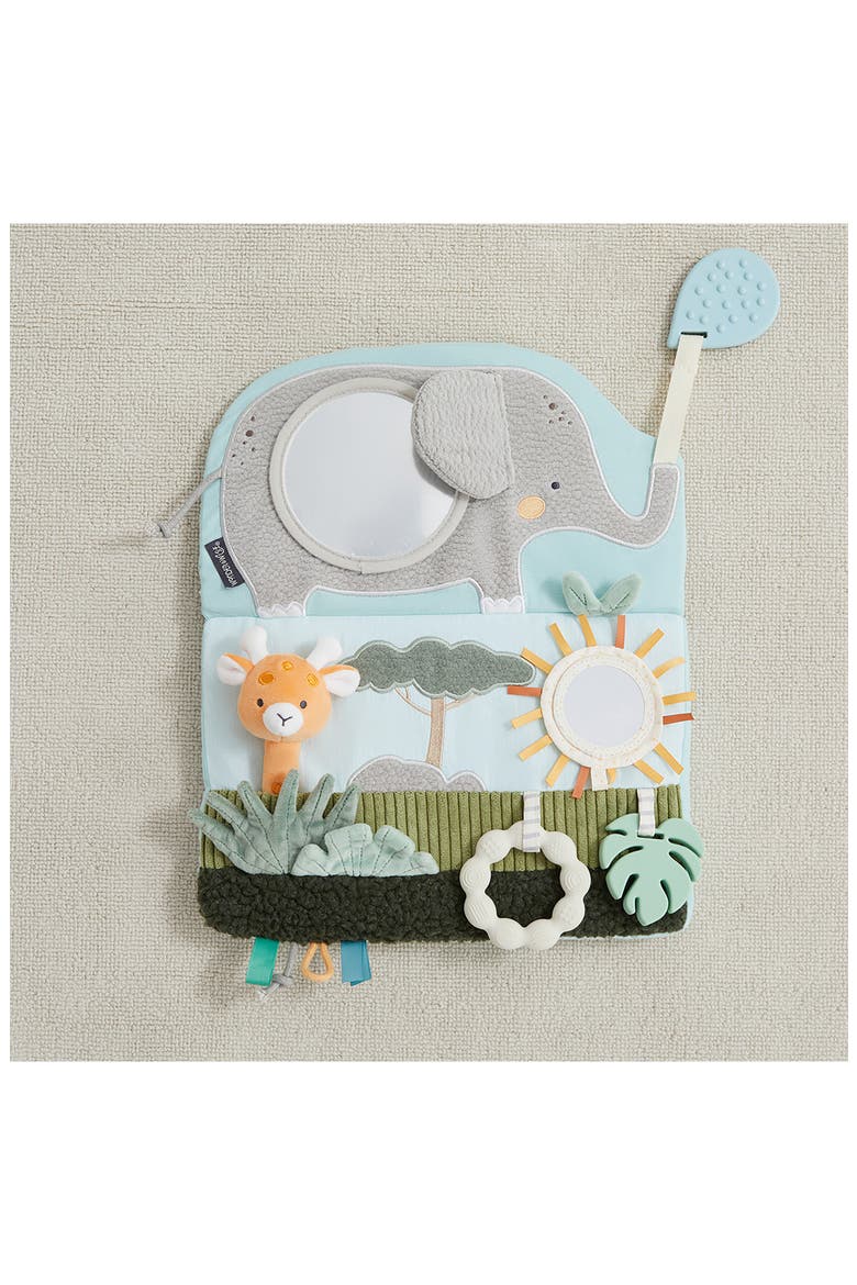 Elephant Tummy Time Toy, Alternate, color, GREEN
