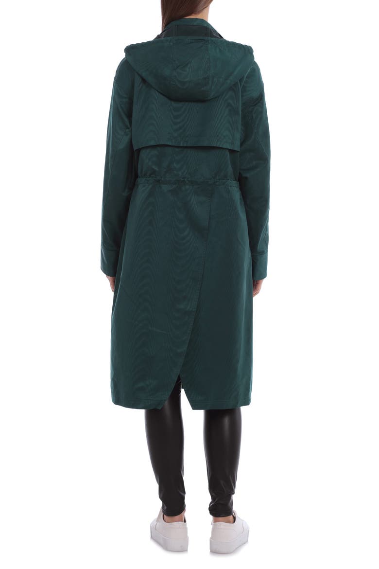 Oversize Hooded Raincoat, Alternate, color, TEAL
