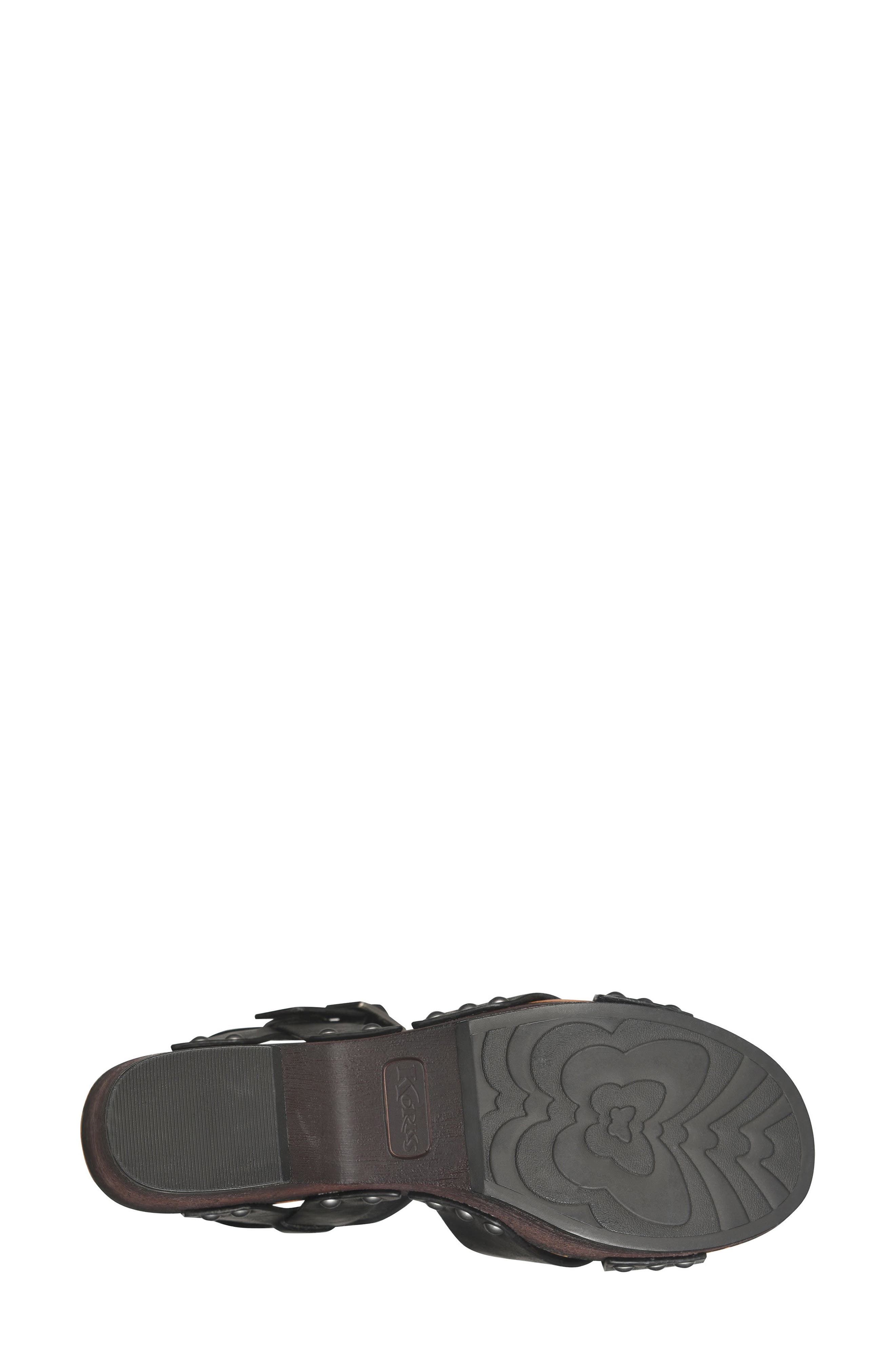 KORKS Leda Ankle Strap Platform Sandal, Alternate, color, Black