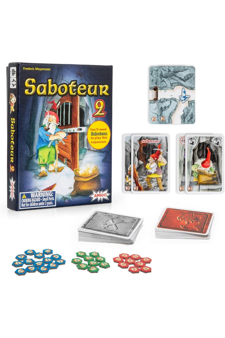 Saboteur 2 Stratey Card Game, Alternate, color, Multicolored