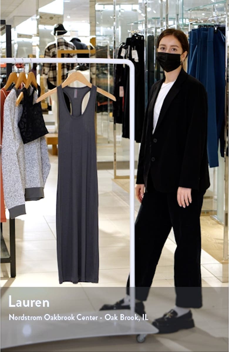 Luxury Rib Racerback Tank Dress, sales video thumbnail