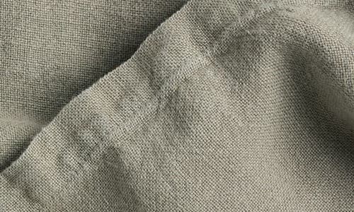 Parachute Vintaged Linen Bed Cover In Moss