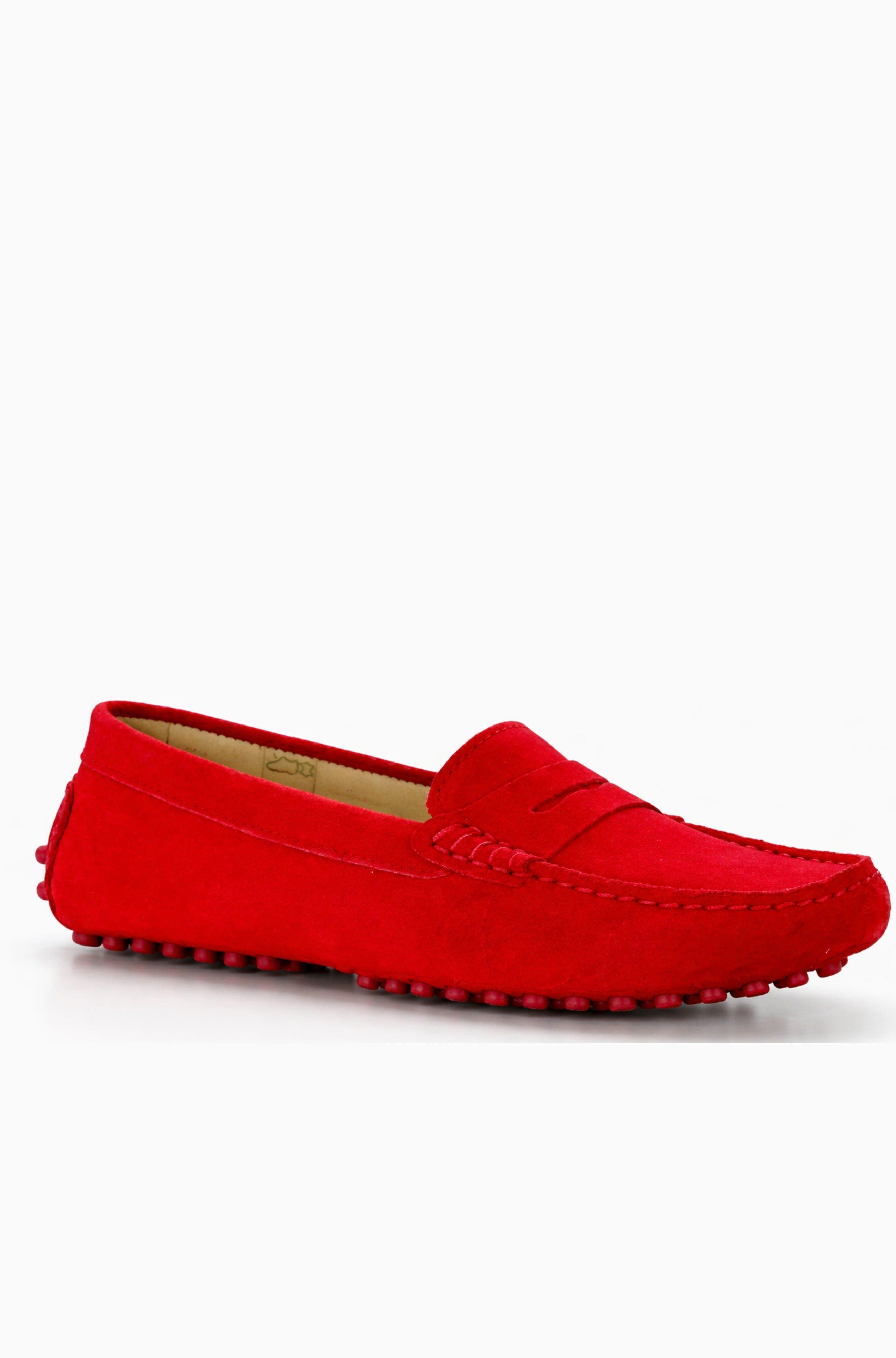 Menina Step Oporto Moccasin Loafer, Alternate, color, Red